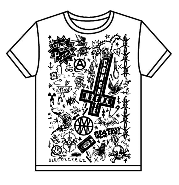 Tattoo Flash White tshirt